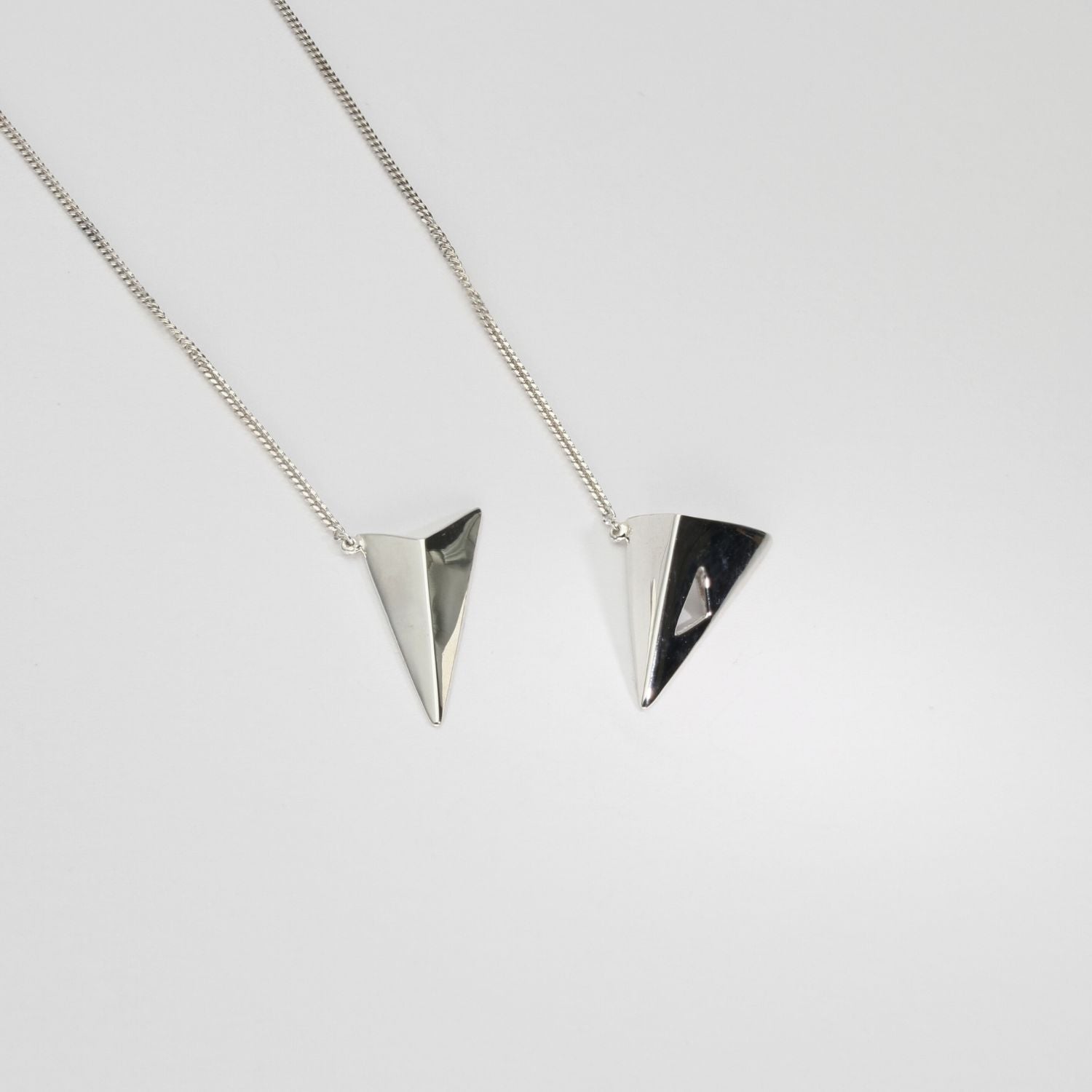Big silver star necklace 18' by Yuki Mitsuyasu