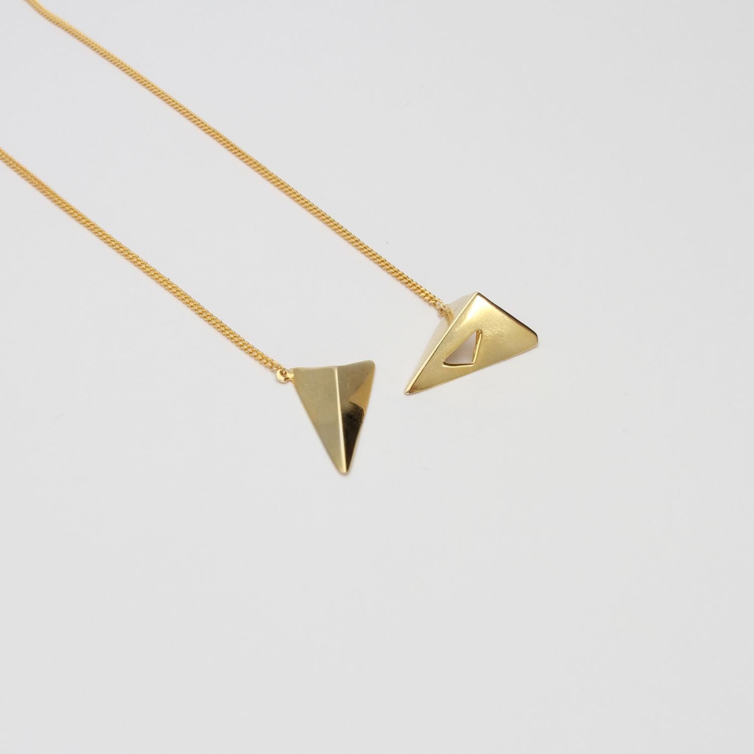 Small Star necklace 18K gold plated silver 18' by Yuki Mitsuyasu