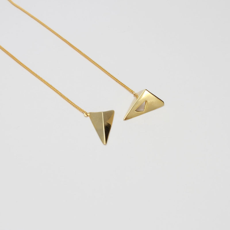 Small Star necklace 18K gold plated silver 18' by Yuki Mitsuyasu