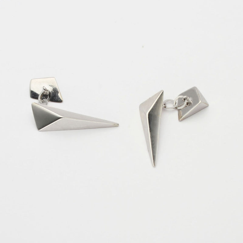 Cufflinks - Rhodium plated sterling silver by Yuki Mitsuyasu