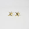 Earrings - Star stud earrings in 18ct gold-plated silver by Yuki Mitsuyasu