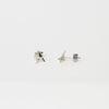 Mini silver star studs by Yuki Mitsuyasu