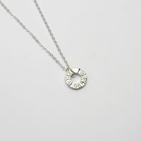 Arbennig silver charm pendant, sterling silver, front view