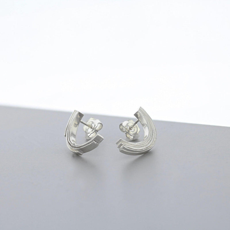 Brushstroke Collection: Curved Earrings