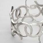Brushstroke Collection: Silver Bangle - Mari Thomas Jewellery