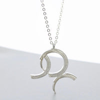 Brushstroke large pendant, side profile of the fluid line — Mwclis Arian