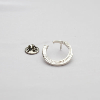 Brushstroke: Silver Brooch / Lapel pin - Mari Thomas Jewellery