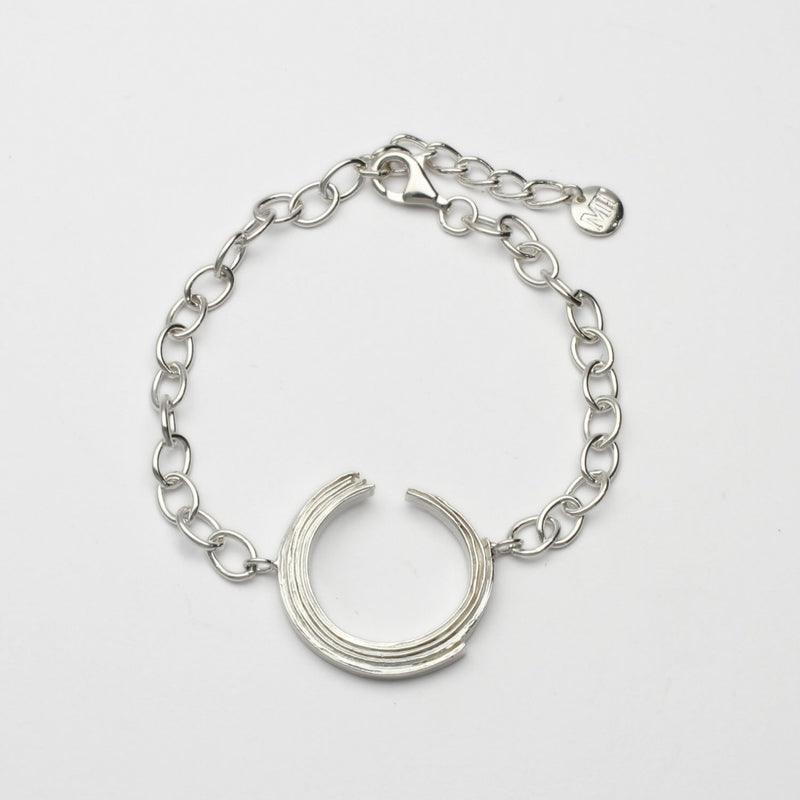Brushstroke Collection: Silver Bracelet