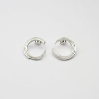 Brushstroke: Silver Earrings