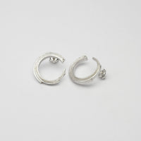 Brushstroke: Silver Earrings