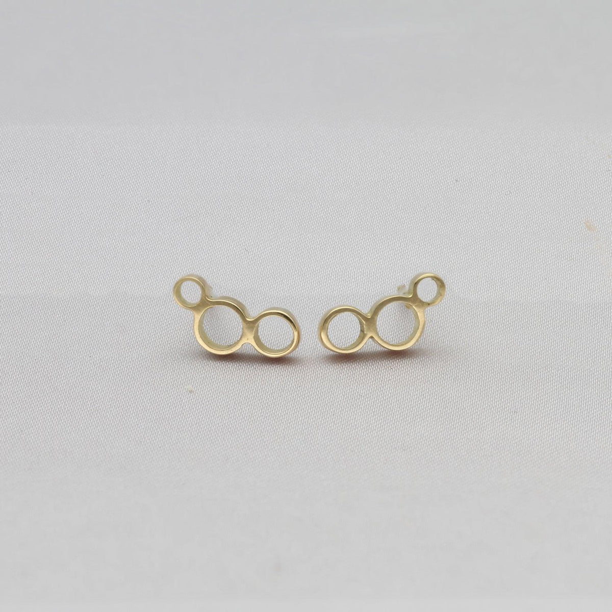 Bubbles: 18ct Gold Small Earrings - Mari Thomas Jewellery