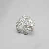 Bubbles: Medium Top Silver Statement Ring - Mari Thomas Jewellery