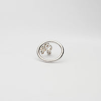 Bubbles small ring seen from behind, echoing bubbles in a glass — Modrwy Arian