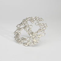 Bubbles: Large Top Silver Statement Ring,