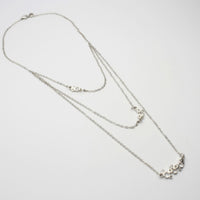 *NEW* Bubbles: Layered Silver Necklace