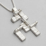 Carreg / Stone: Large Silver Pendant - Mari Thomas Jewellery