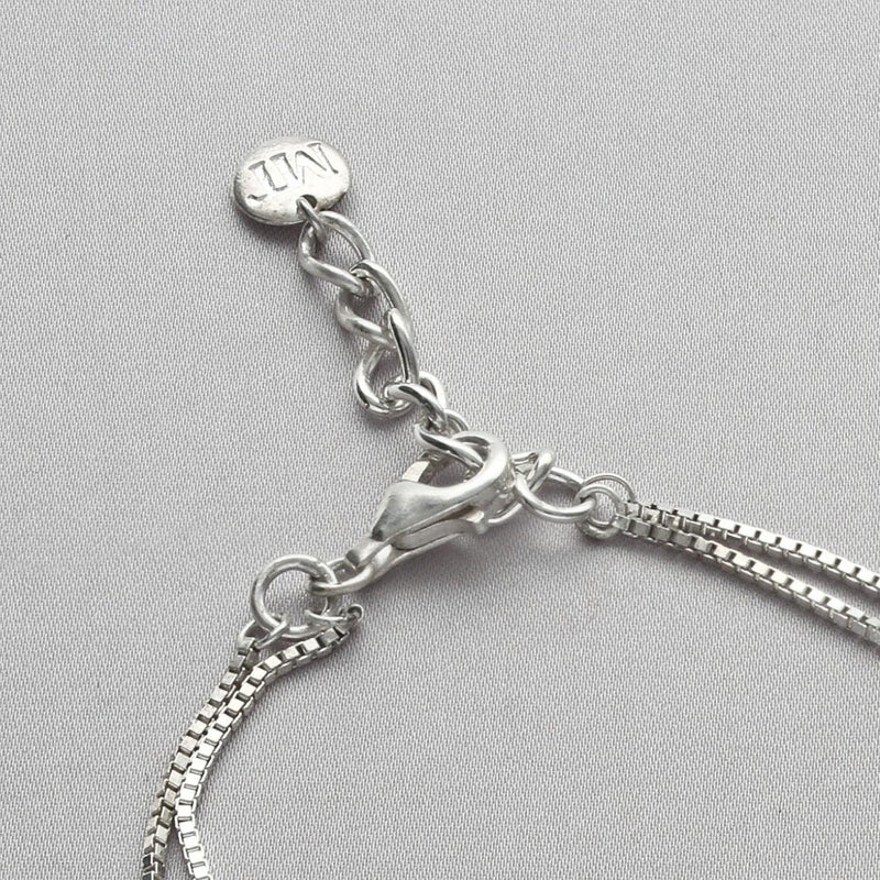 Carthenni / Welsh Weave: Caernarfon Long Silver Bracelet - Mari Thomas Jewellery
