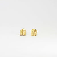 Carved Fine square earrings - Mari Thomas Jewellery