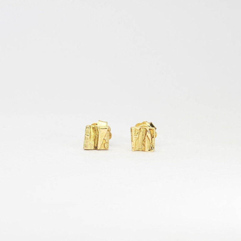 Carved Fine square earrings - Mari Thomas Jewellery