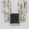 Carved: One off piece: Silver Pendant with Bloodstone - Mari Thomas Jewellery