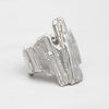 Carved: Sculptured Silver Ring - Mari Thomas Jewellery
