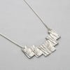 Carved: Silver Arc Necklace - Mari Thomas Jewellery