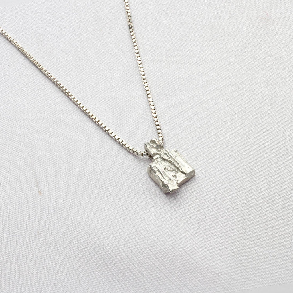 Square hot sale silver locket