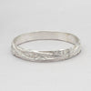 Carved: Wide Silver Bangle - Mari Thomas Jewellery