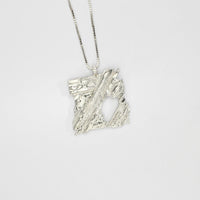 Carved: Devils Bridge silver Pendant