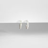 *NEW*  Carved silver hoops