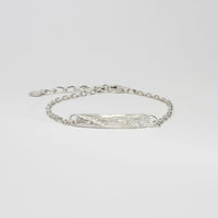 *NEW*  Carved: Narrow Silver Bracelet
