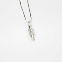Carved: Silver Fractured Pendant
