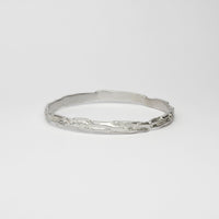 *NEW* Carved silver narrow bangle