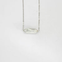 White fresh water pearl cloud silver pendant 2