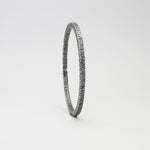 Cofio / Remember: Black Silver Bangle - Mari Thomas Jewellery