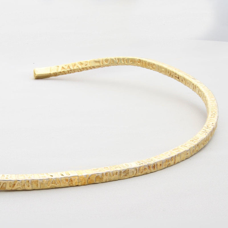 Cofio / Remember: Gold and Silver Torque Neckpiece - Mari Thomas Jewellery