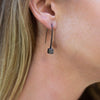 Cube: Short Arc Earrings - Black silver - Mari Thomas Jewellery