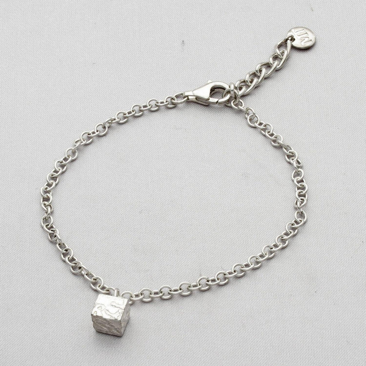 Cube: Silver Charm Bracelet - Mari Thomas Jewellery