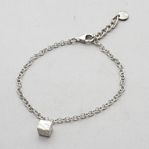 Cube: Silver Charm Bracelet - Mari Thomas Jewellery