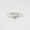 Cube: Silver Stacker Ring - Mari Thomas Jewellery