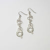 Dathlu / Celebration: Long Drop Silver Earrings - Mari Thomas Jewellery