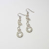 Dathlu / Celebration: Long Drop Silver Earrings - Mari Thomas Jewellery