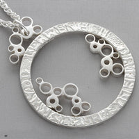 Dathlu / Celebration: Round Silver Pendant - Mari Thomas Jewellery