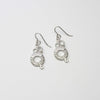 Dathlu / Celebration: Short Drop Silver Earrings