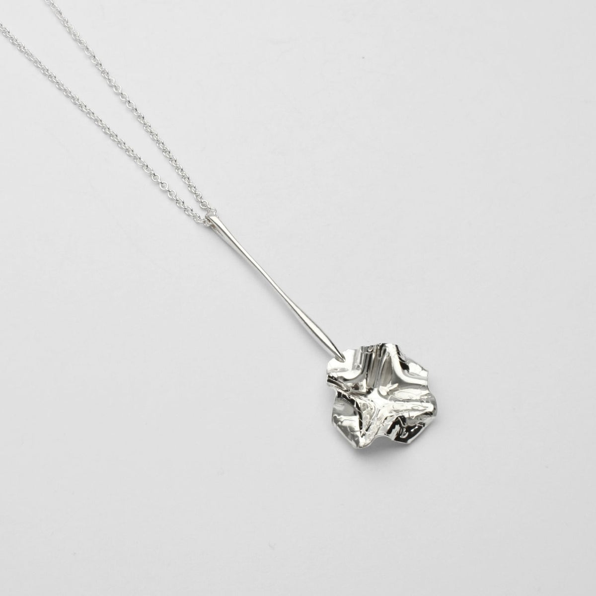 Decorative Concepts drop pendant, a considered mark in sterling silver — Mwclis Arian