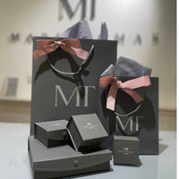 Decorative Concepts: Medium Black Silver Earrings - Mari Thomas Jewellery