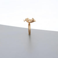 Decorative Concepts medium top ring in 18ct rose gold plated silver, close-up detail