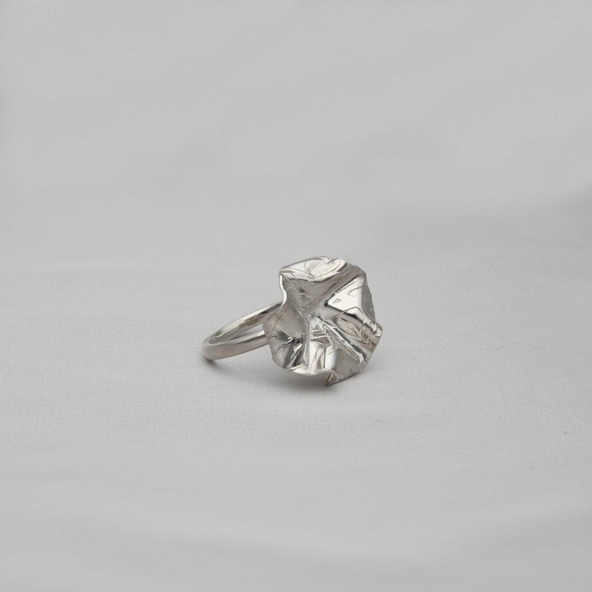 Decorative Concepts medium top sterling silver ring, front view