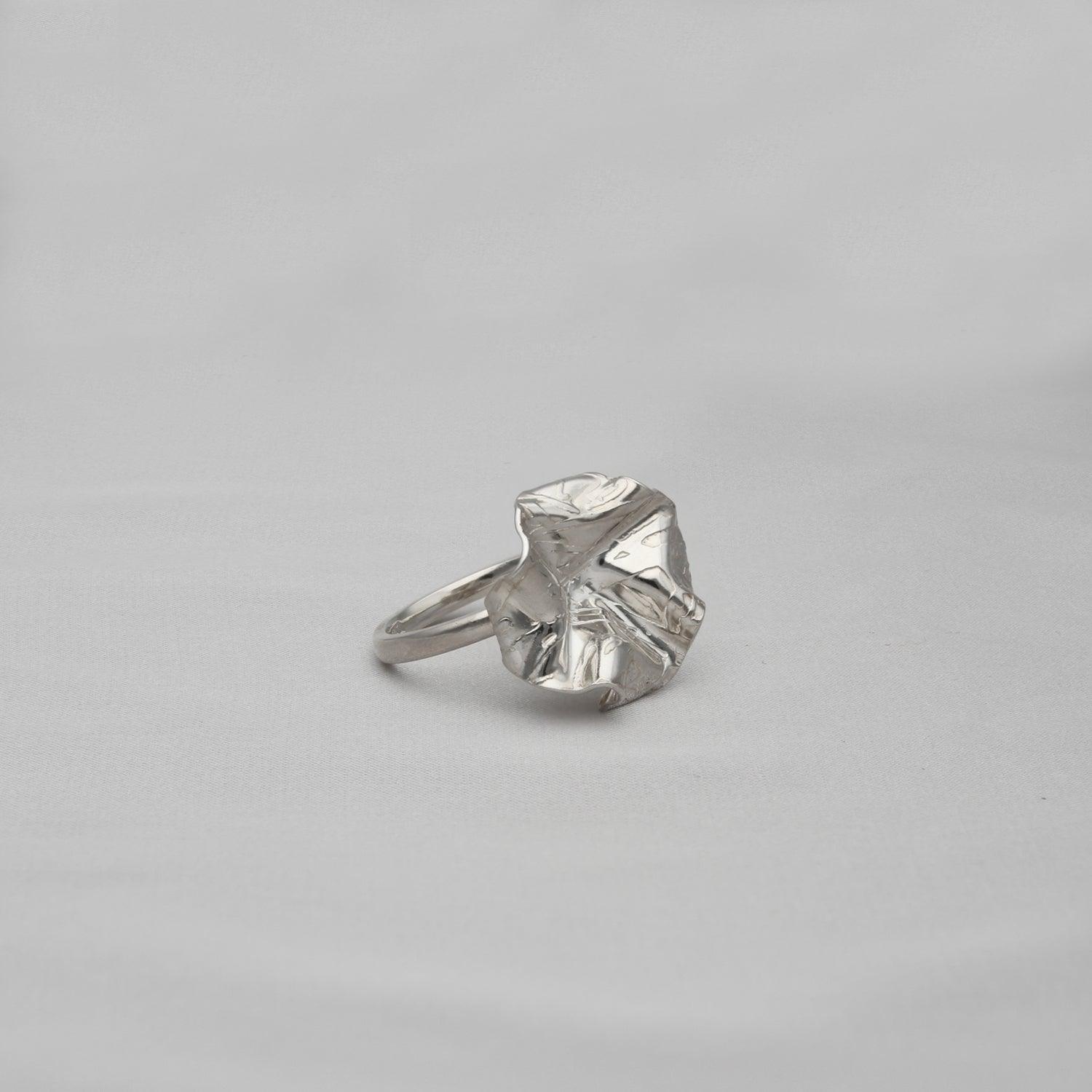 Decorative Concepts medium top sterling silver ring, front view
