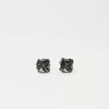 Decorative Concepts: Small Black Silver Earrings - Mari Thomas Jewellery